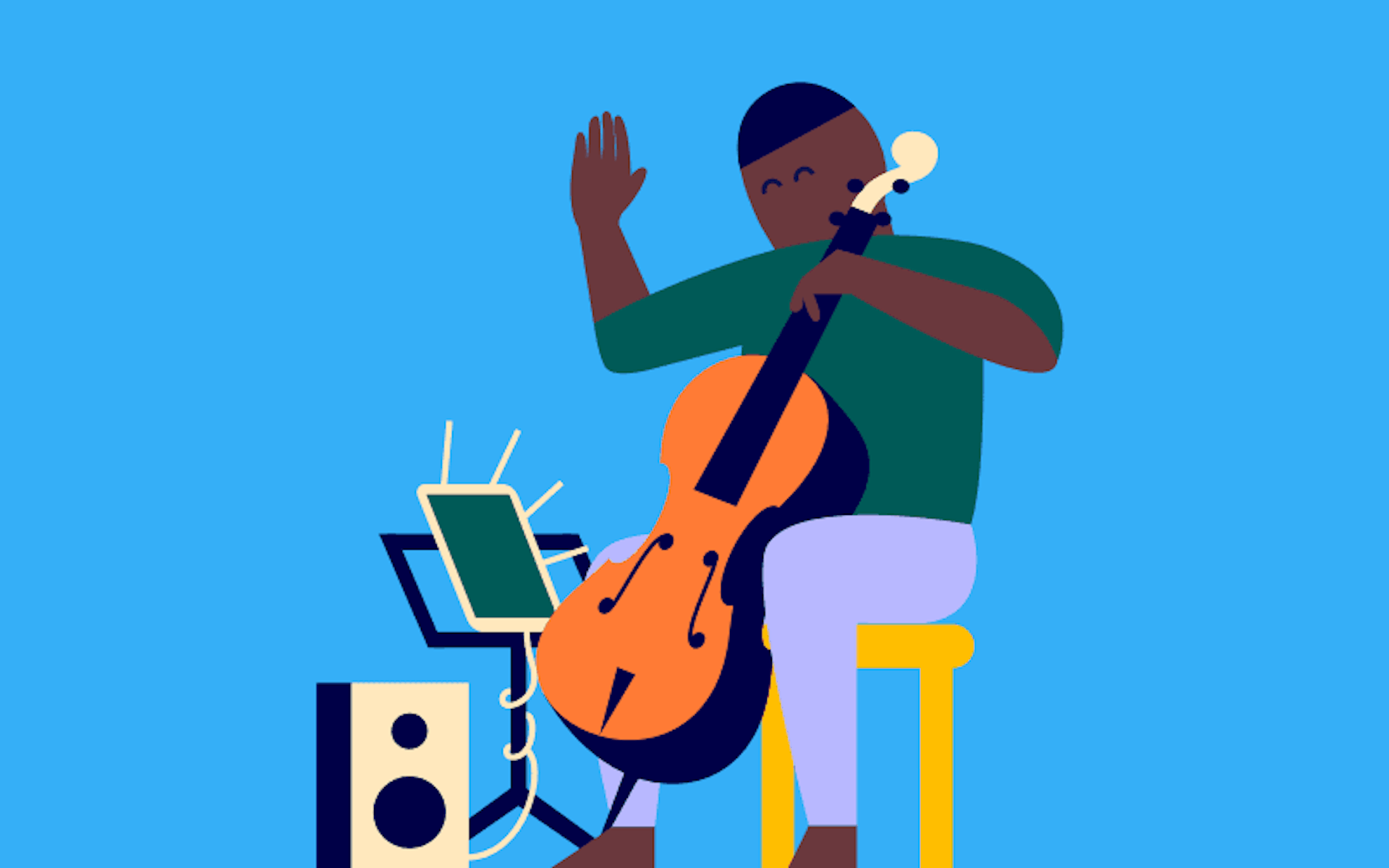 illustration 5 morceaux faciles pour débutants au violoncelle